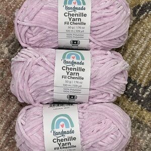 Chenille Yarn in Light Purple